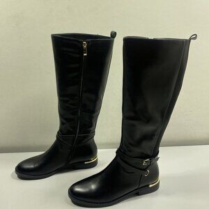 NEW TORGEIS Womens Firenze Boots Size 8.5 Riding Round Toe Knee-High  Black